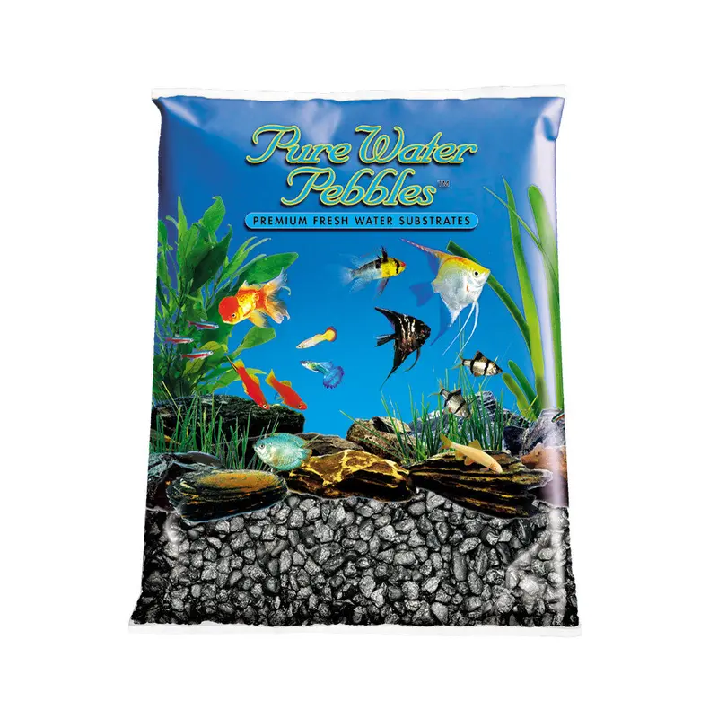 Pure Water Pebbles Premium Fresh Water Frosted Aquarium Gravel Black 6/5 lb