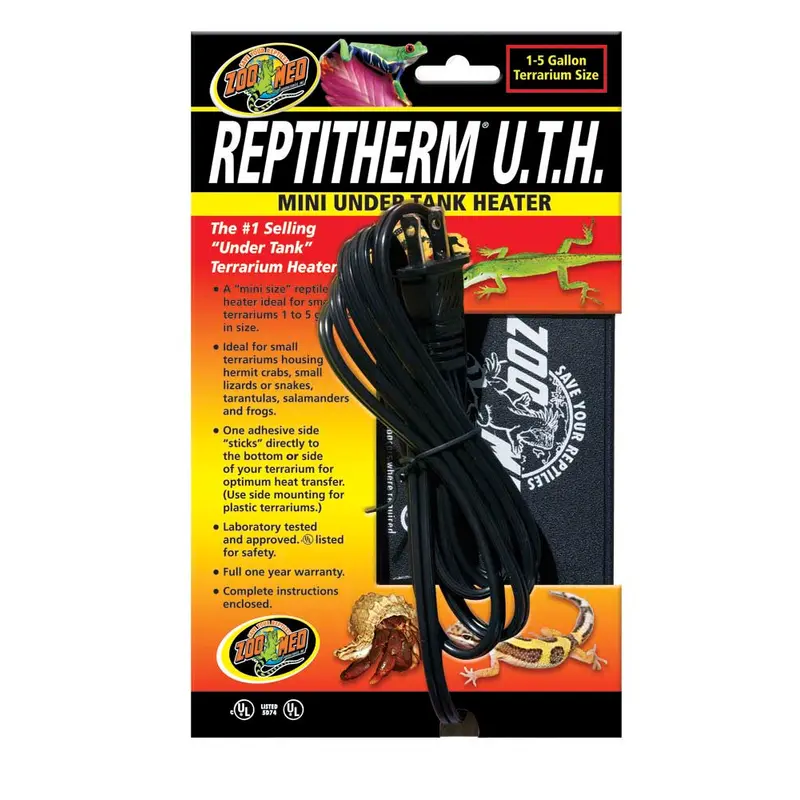 Zoo Med ReptiTherm Under Tank Heater (U.T.H) 4watt 4in X 5in Mini