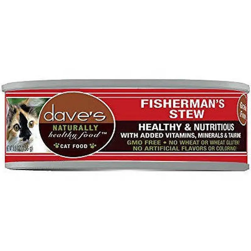 Dave's Pet Cat Naturally Healthy Shredded Fisherman 5.5oz 