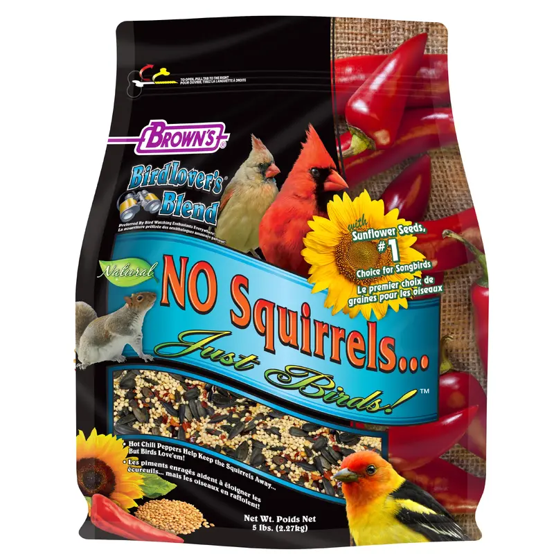 FM Brown's Bird Lover's Blend No Squirrels Just Birds! Sunflower Seeds 3 / 5 lb