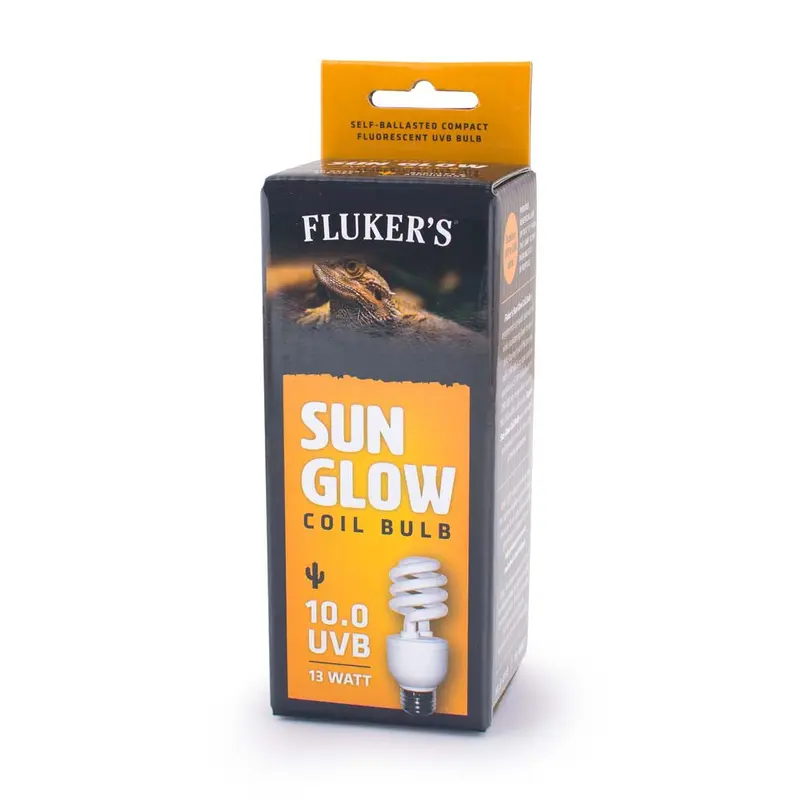 Fluker's Sun Glow 10.0 UVB Desert Coil Bulb White 13 Watt