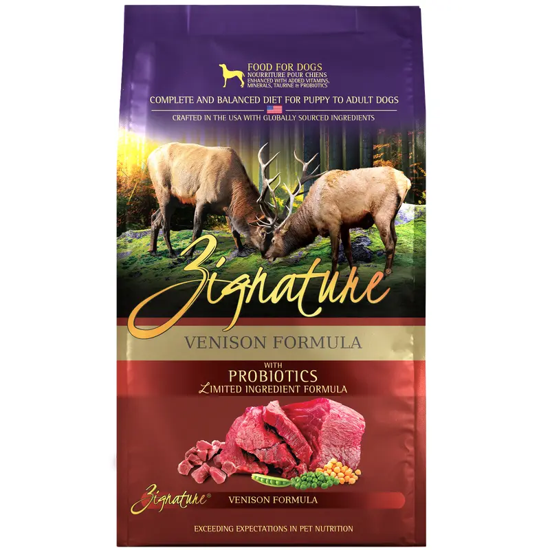 Zignature Venison Formula Dog Food 4 lb