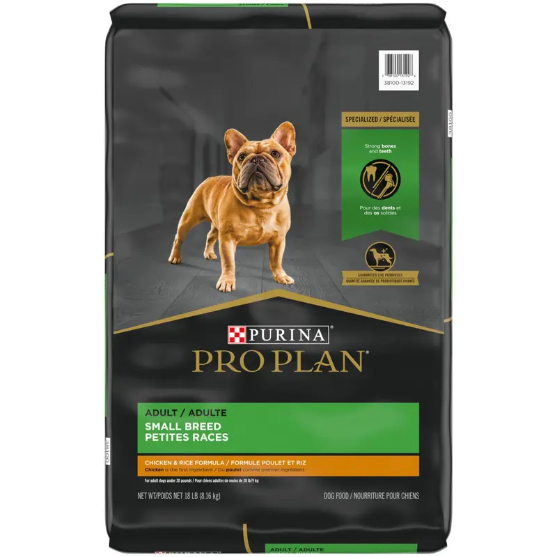 Purina Pro Plan Focus Adult Small Breed Formula Dry Dog Food-18-lb-