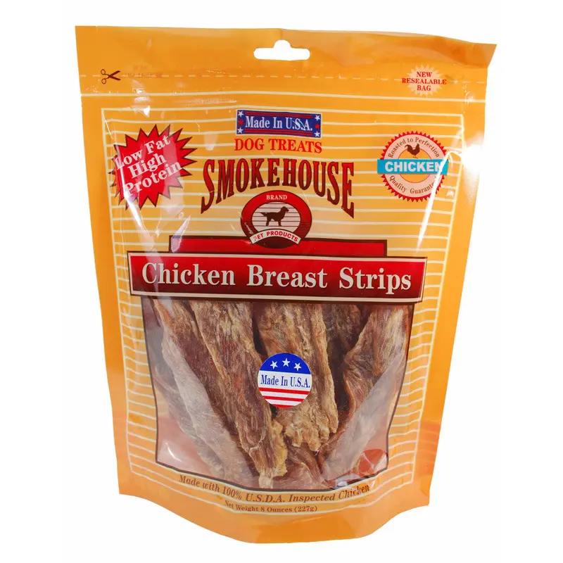 Smokehouse USA Made Chicken Strips Dog Treat 8 oz