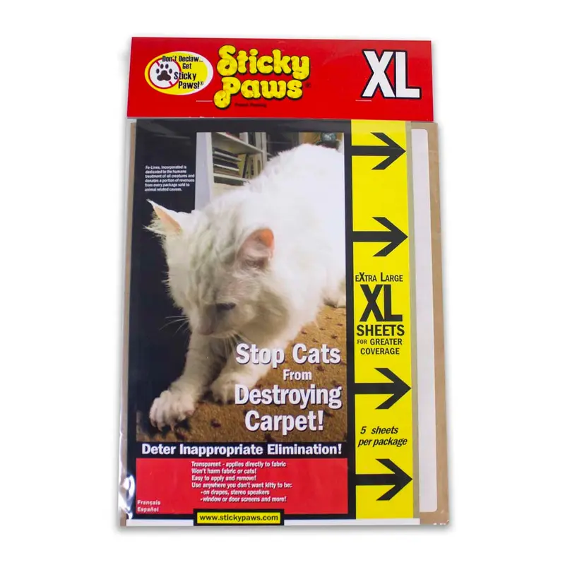 Sticky Paws Carpet Sheets 5pk XL
