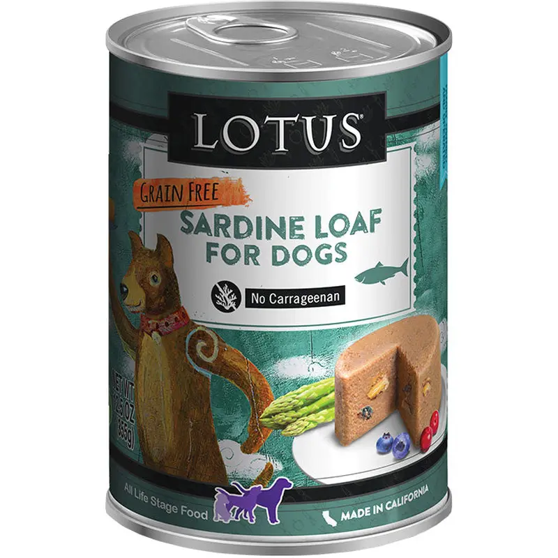 Lotus Dog Grain Free Loaf Sardine 12.5oz/ 12pk  