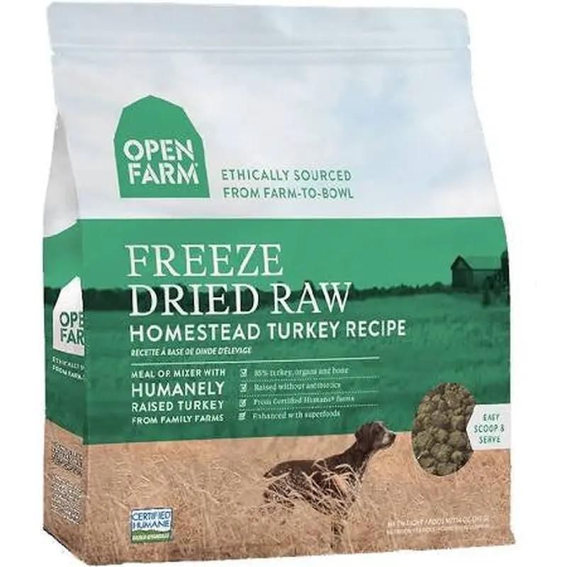 Open Farm Dog Freeze-dried Homestead Turkey 13.5oz 