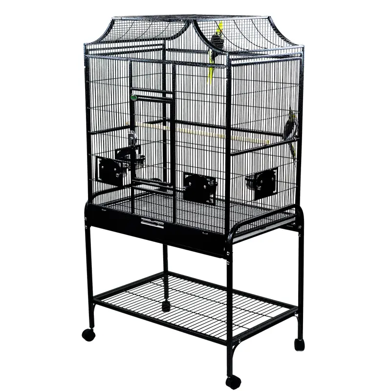 A & E Cages Elegant Style Flight Bird Cage Black 32in X 21in