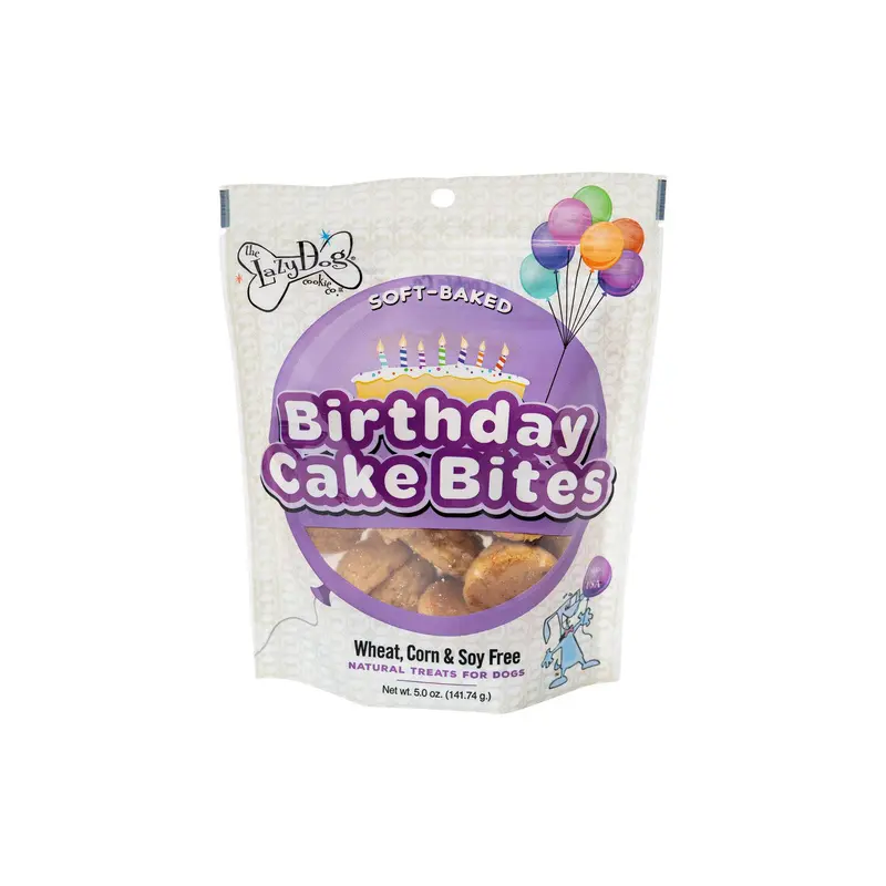 Lazy Dog Cookie Birthday Cake Bites 5 oz