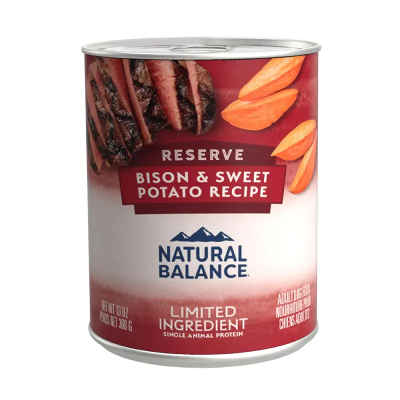 Natural Balance LID Buffalo & Sweet Potato Can Dog 12/13Z 
