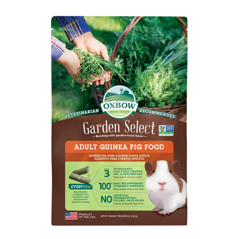 Oxbow Animal Health Garden Select Adult Guinea Pig Food 8lb