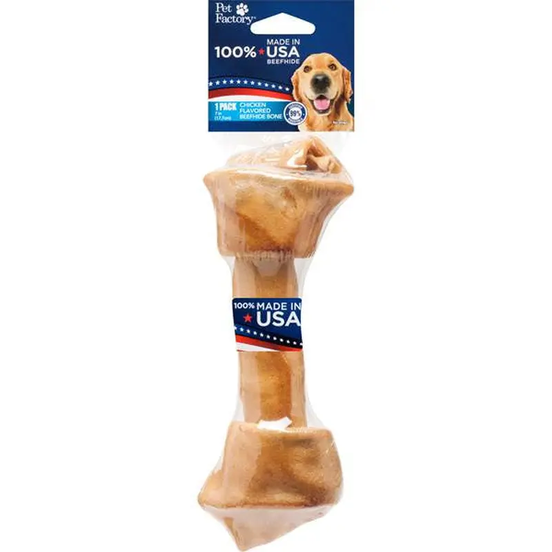 Pet Factory USA 7-8" Chicken Basted Bone 