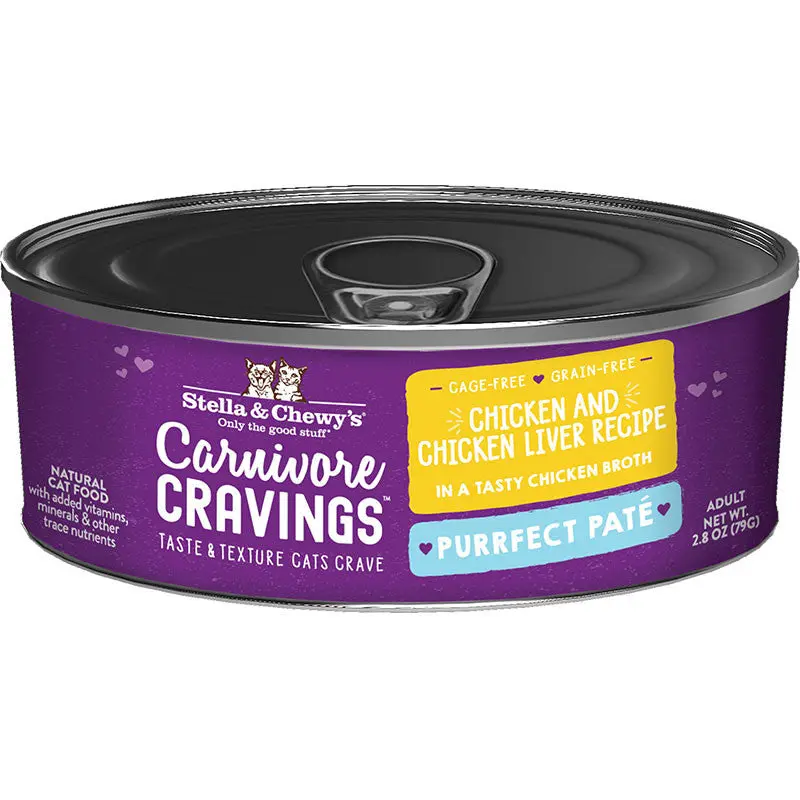 Stella & Chewy's Cat Carnivore Cravings Pate Chicken & Liver 2.8oz
