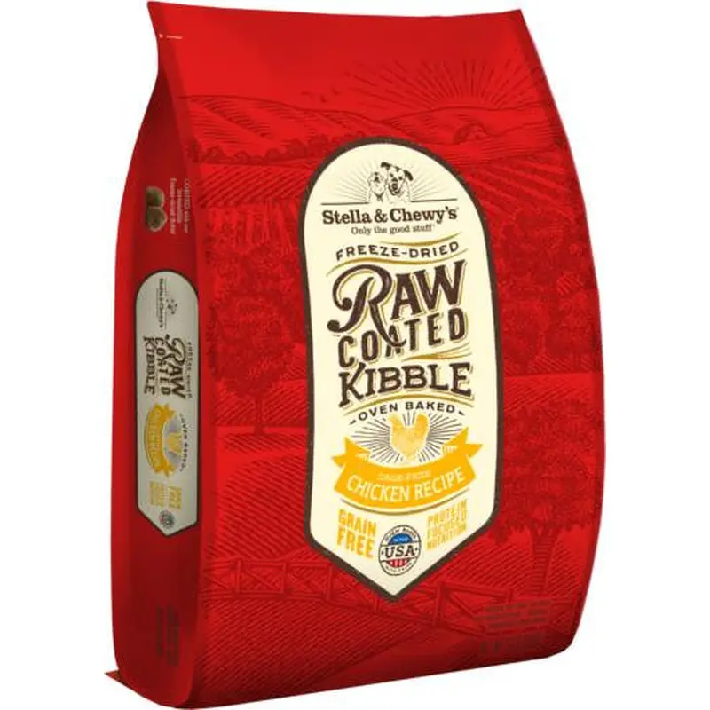 Stella & Chewy's Raw Coated Chicken Recipe Kibble 22lb 