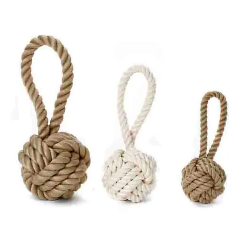 Multipet Nuts For Knots with Tug Toy Assorted 4 in