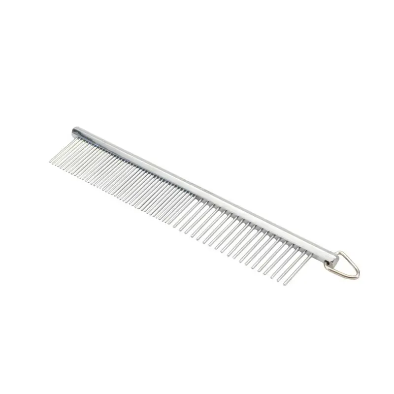 Safari Dog Grooming Comb Medium/Fine Silver 4.5 in