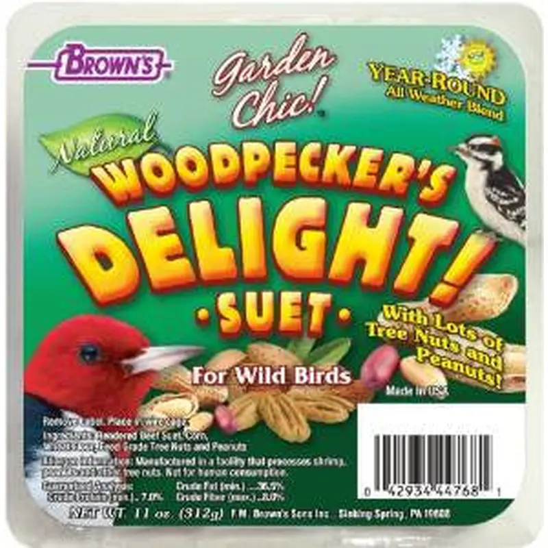 F.M. Brown's Garden Chic! Woodpeckers Suet 8/11.5oz 