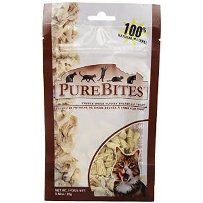PureBites Turkey 0.92oz/ 26g- Value Size Cat Treats 