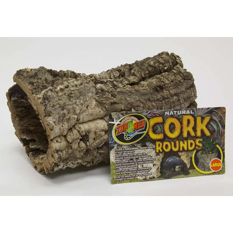 Zoo Med Natural Cork Bark Round Brown LG (D)