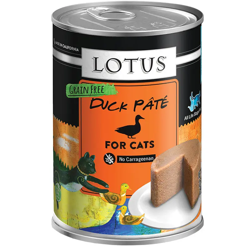 Lotus Cat Pate Grain Free Duck 12.5oz / 12pk 
