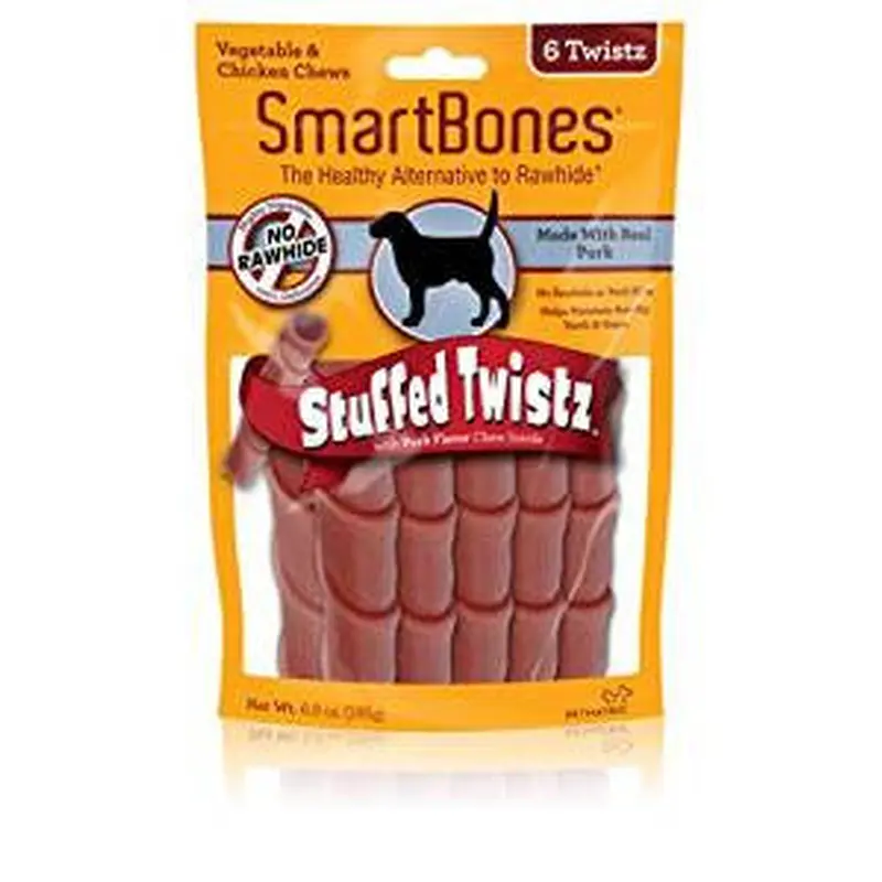 SmartBones Stuffed Twists Pork 6pck 