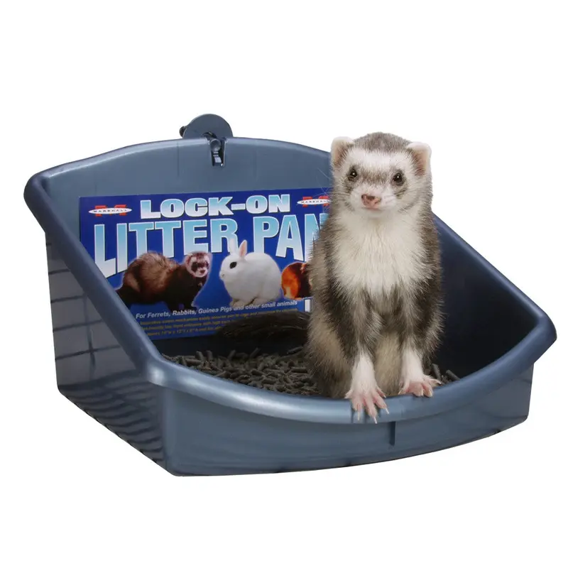 Marshall Lock-On Litter Pan for Small Animals Assorted