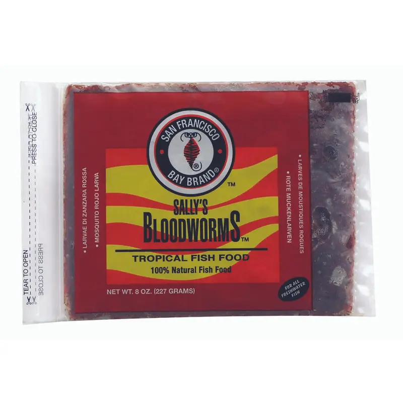 San Francisco Bloodworms Frozen Fish Food 8 oz SD-5
