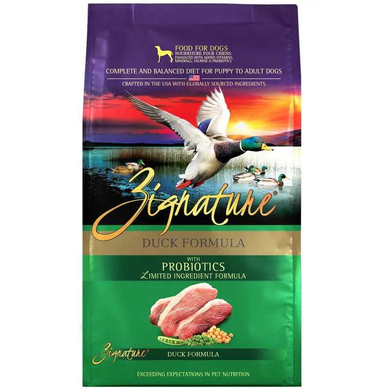 Zignature Duck Formula Dog Food 25 lb