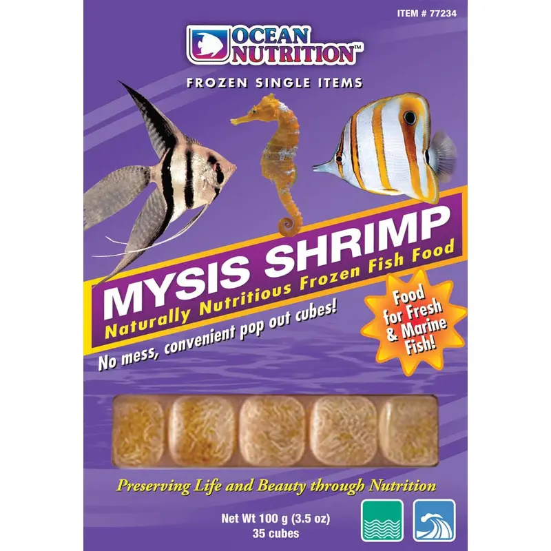 Ocean Nutrition Mysis Shrimp Frozen Fish Food 3.5 oz SD-5