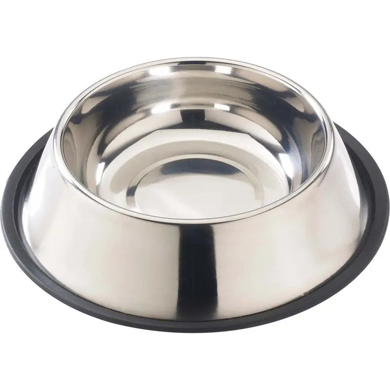 Spot Stainless Steel Mirror Finish No-Tip Dog Bowl Silver 16 Ounces