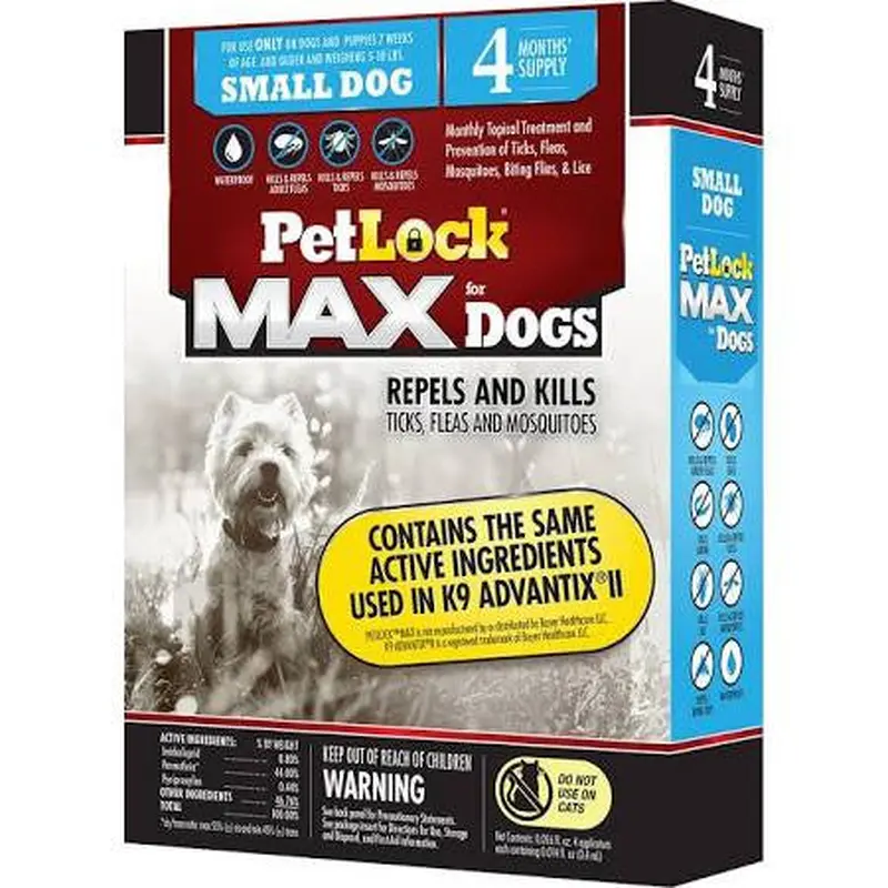PetLock Max Small Dog 4ct 