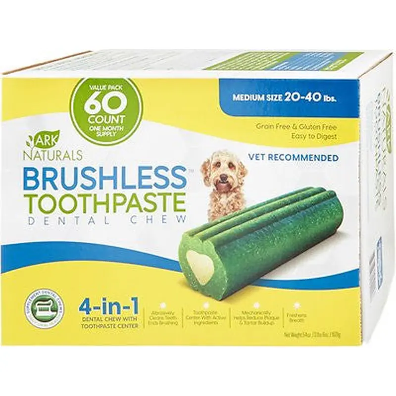 Ark Naturals Brushless Toothpaste Value Pack Medium 60CT 