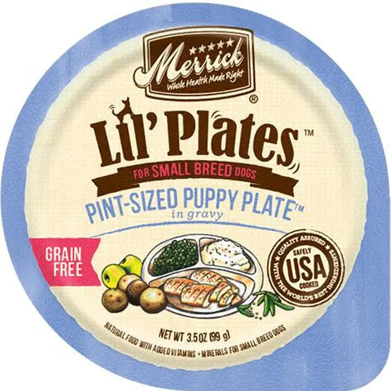 Merrick Lil'Plates Grain Free Pint Size Puppy Plate 12/3.5oz 
