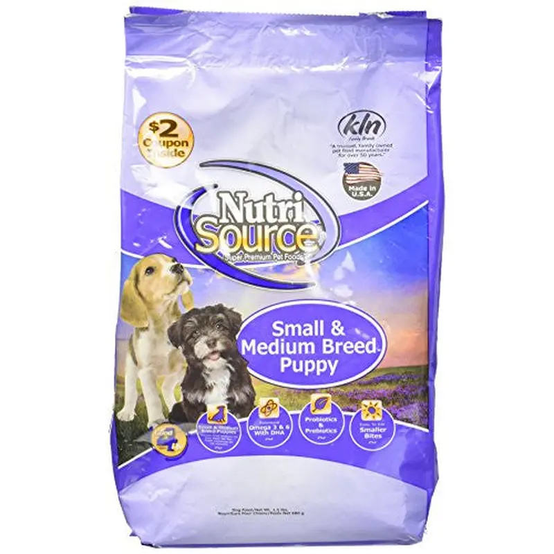 Tuffy Nutrisource Chicken and Rice Small and Meduium Breed Puppies 1.5 Lb C=8 