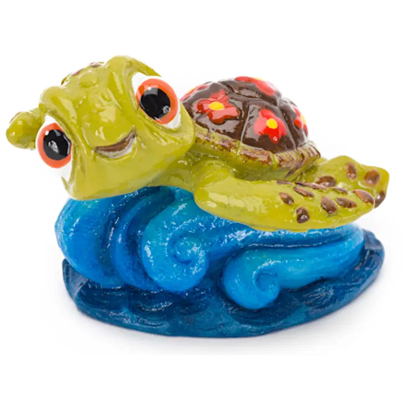 Disney Squirt Aquarium Statue Green, Brown, Blue 1.25 in Mini