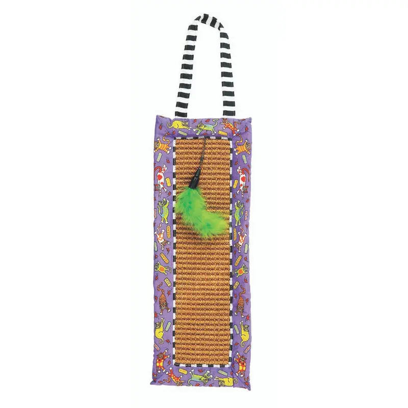 FAT CAT Scratchy Mat Doorknob Hanger Multi-Color One Size