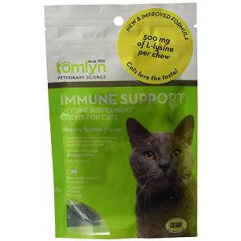Vetoquinol Usatomlyn Immune Support L-lysine Chews 30ct 