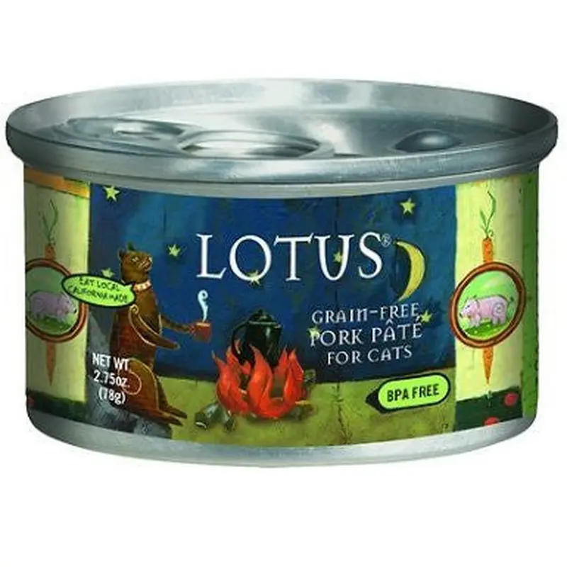 Lotus Cat Pate Grain Free Pork 2.75oz 