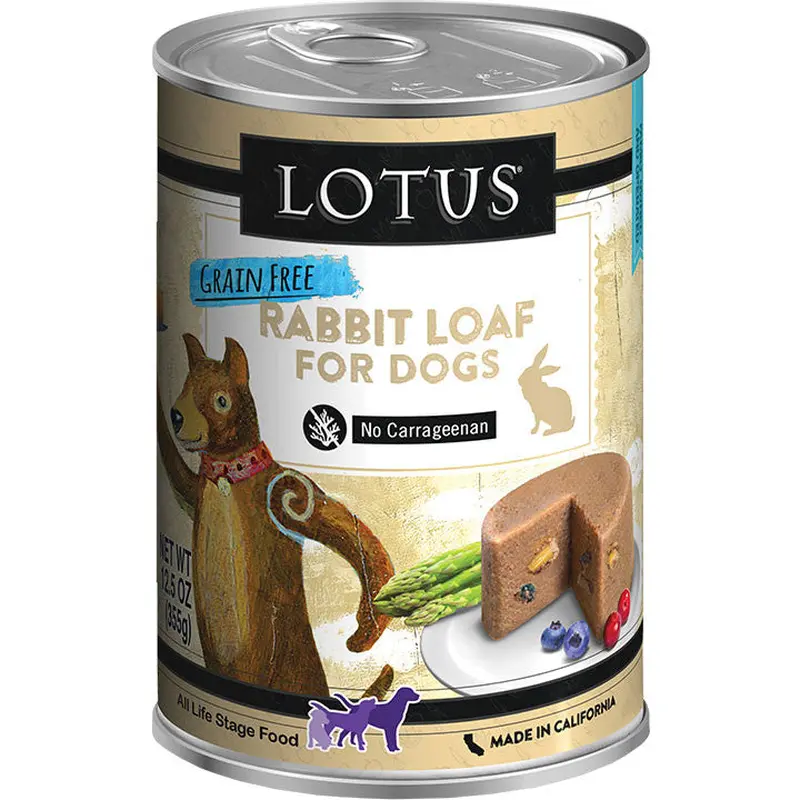Lotus Dog Grain Free Loaf Rabbit 12.5oz 