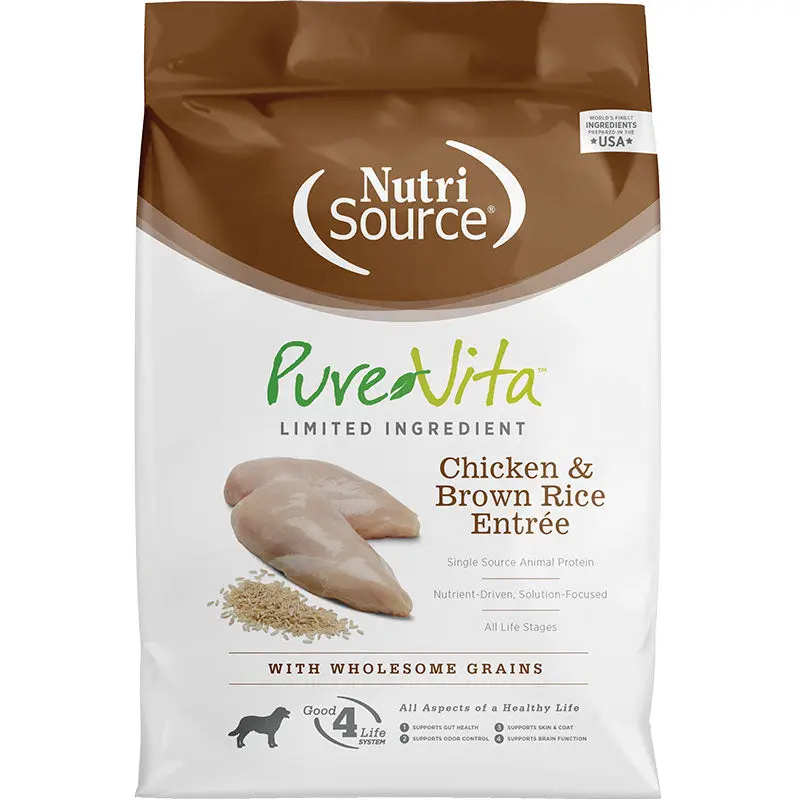NutriSource Pure Vita Chicken & Brown Rice 25lb 