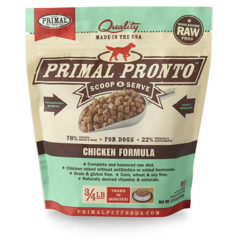 Primal Prontoraw Chicken 12z 