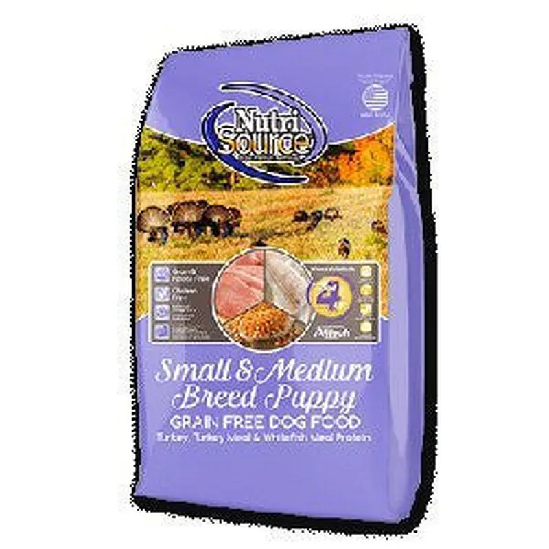 Tuffy Nutrisource Grain Free Small And Medium Breed Puppy Recipe Dry Dog Food-5-lb-