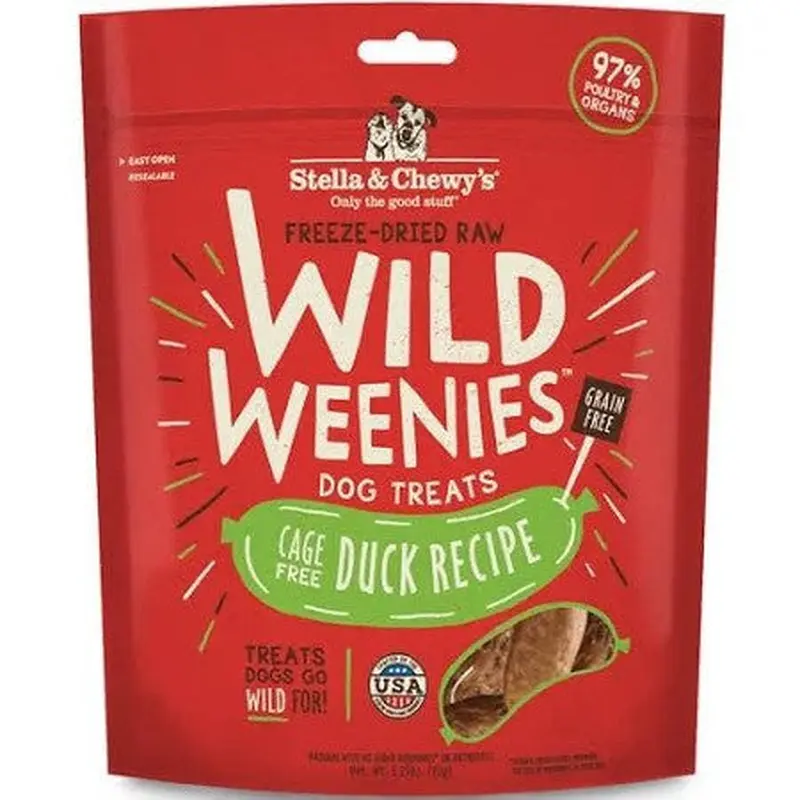 Stella & Chewy's Wild Weenies Duck Recipe 3.25oz 
