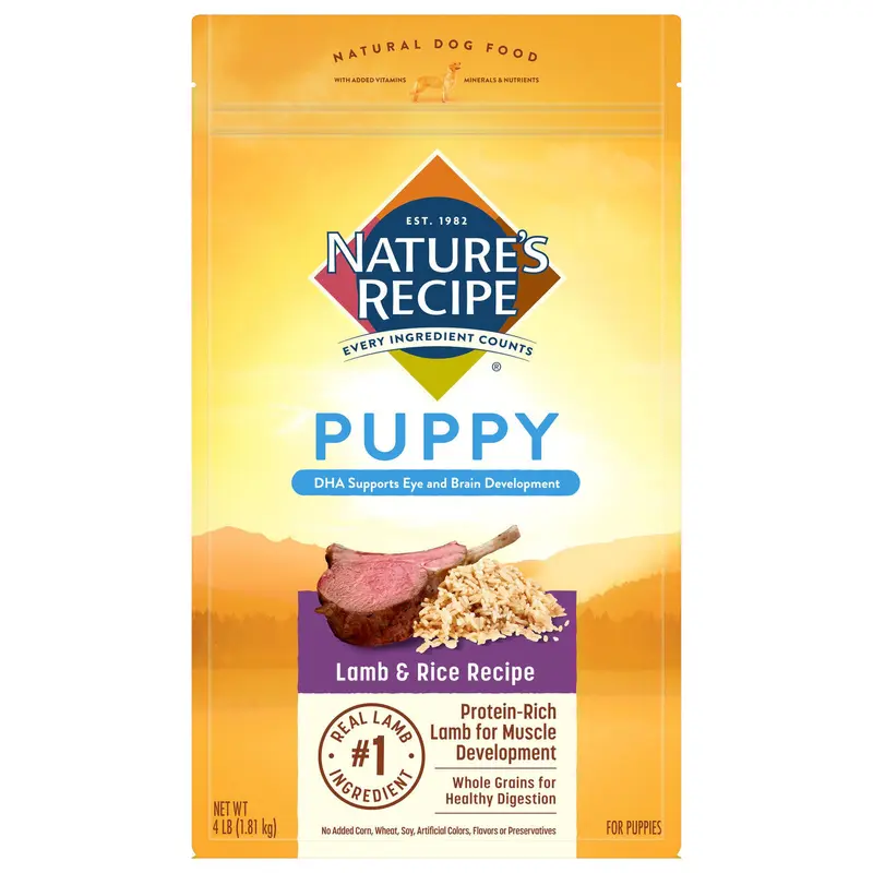 Nature's Recipe Lamb & Rice Puppy Food 4 / 4 lb