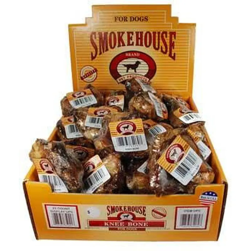 Smokehouse Knee Bone 25ct Display Box Shrink Wrapped With UPC 
