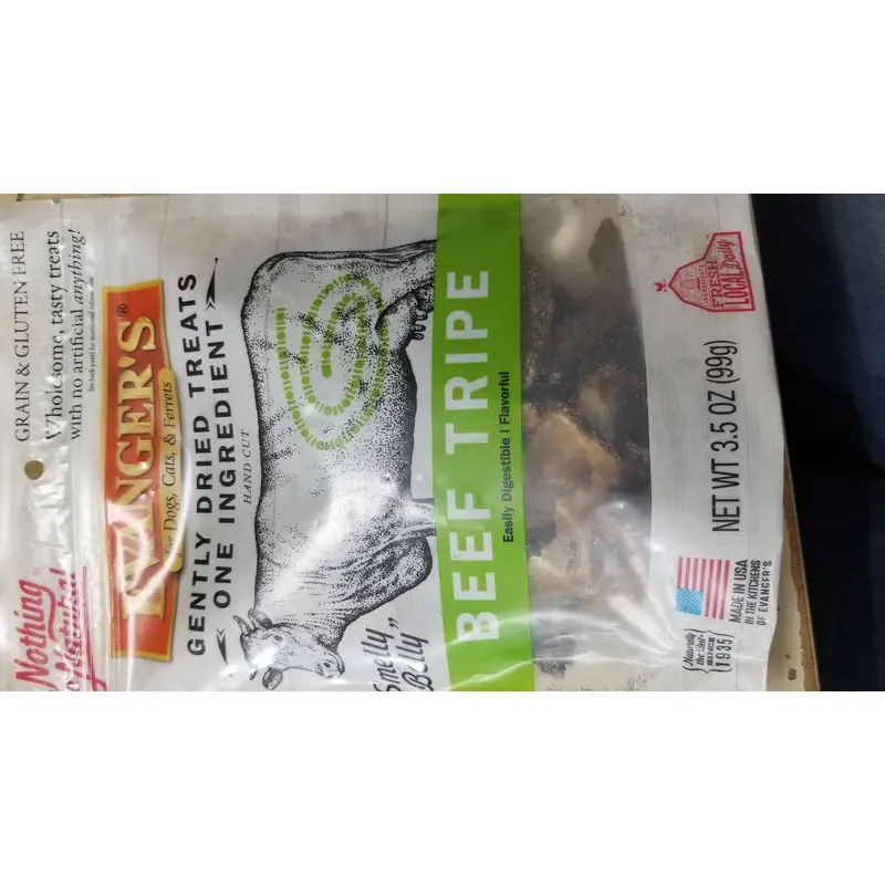 Evangers Raw Freeze Dried Grain Free Beef Tripe Dog And Cat Treats-3.5-oz-