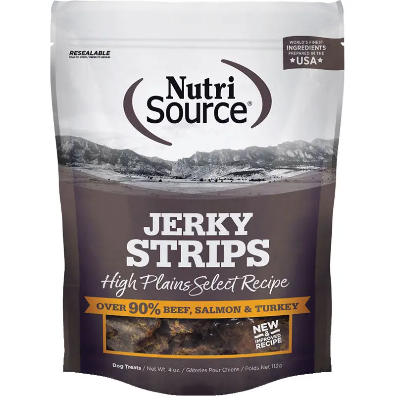 NutriSource High Plains Jerky Treats  for Dogs 4oz