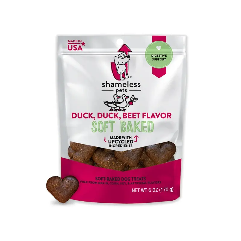 Shameless Pets Duck Duck Beet Flavor Soft-Baked Dog Treats 6 / 6 oz