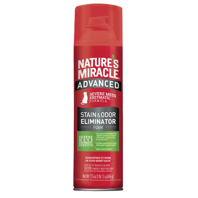 Nature's Miracle Advanced Cat Stain and Odor ?Foam Aerosol 17.5oz