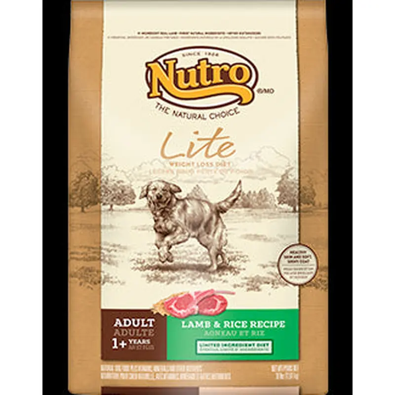 Nutro Lamb & Rice Lite Weight Management Dry Dog Food 15 lbs